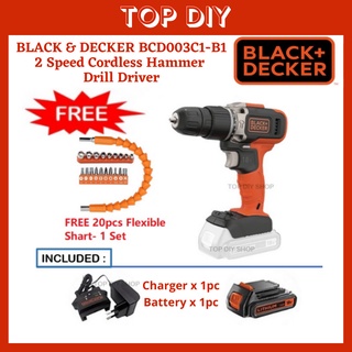 Black and Decker BCD003C 18v Cordless Combi Drill