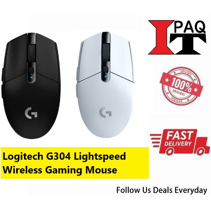 Logitech G304 Lightspeed Wireless Gaming Mouse (Black/White) | Shopee ...