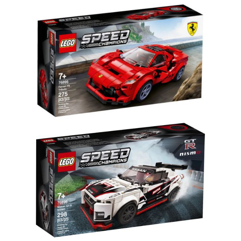 LEGO 76895 76896 SPEED CHAMPIONS FERRARI F8 TRIBUTO or NISSAN GT-R ...