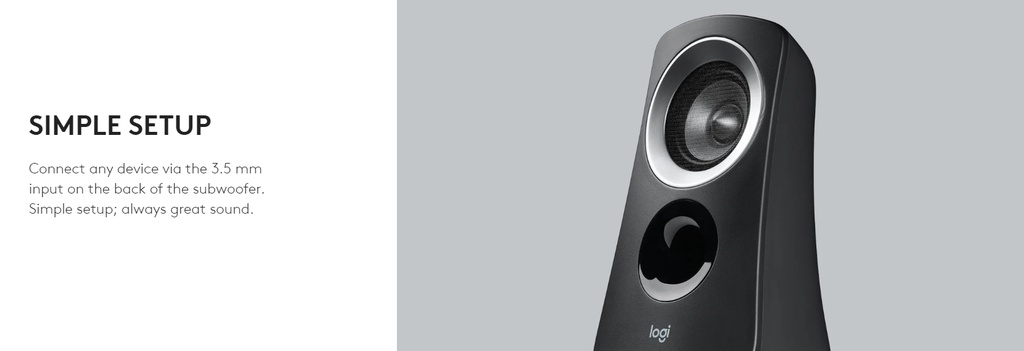 LOGITECH Z313 | 2.1 SPEAKER SYSTEM | SUBWOOFER | CONTROL POD | 3.5MM ...