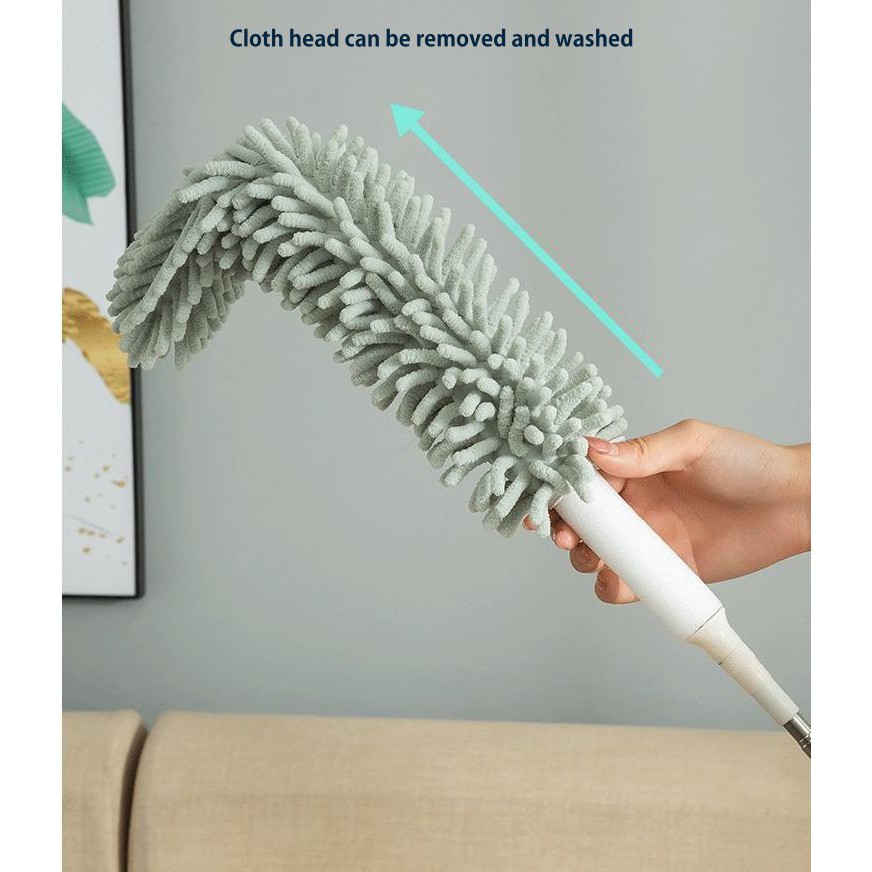 250cm Retractable Dust Duster Chenille Dust Sweeping Zen Extended Fiber ...