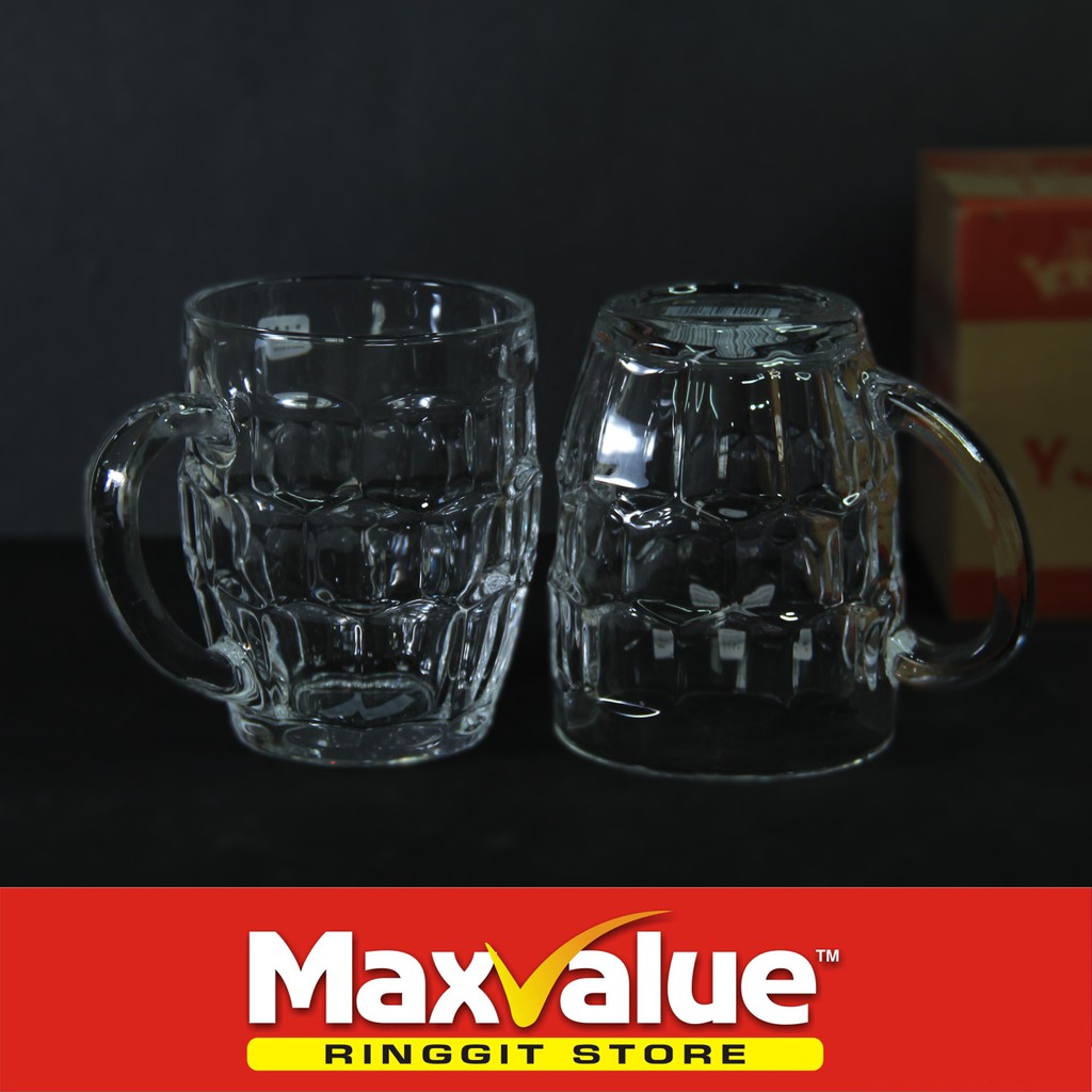 YJZB300 YUJING GLASSWARE HANDLE DRINKING GLASS Shopee Malaysia