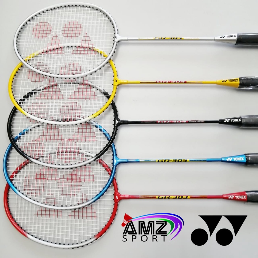 YONEX GR303 BADMINTON RACKET ALREADY STRUNG WITH BEG(ORIGINAL