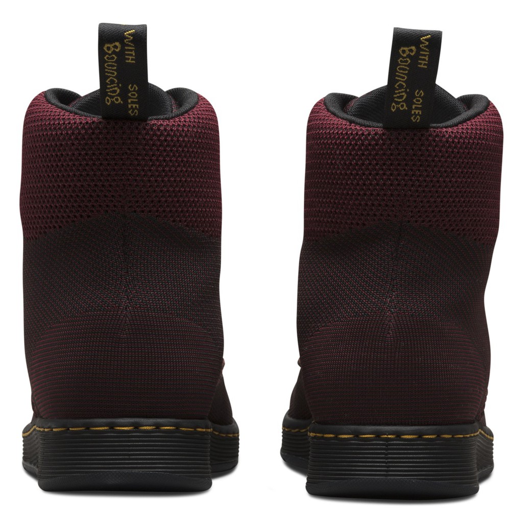 Dr martens knit rigal oxblood on sale