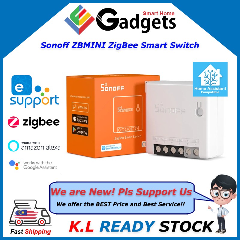 SONOFF ZBMINI Zigbee 3.0 Two-Way Smart Switch DIY APP Remote Control via  eWeLink Support SmartThings Hub Alexa Google Home