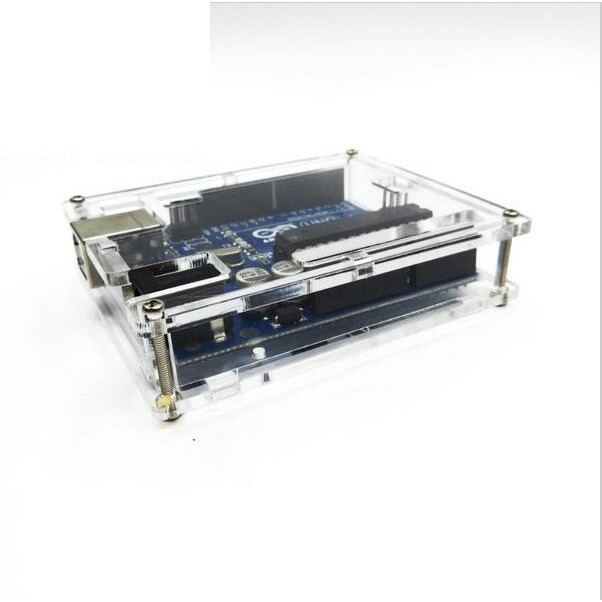 Uno R3 Case Enclosure Transparent Acrylic Box Clear Cover for Arduino ...