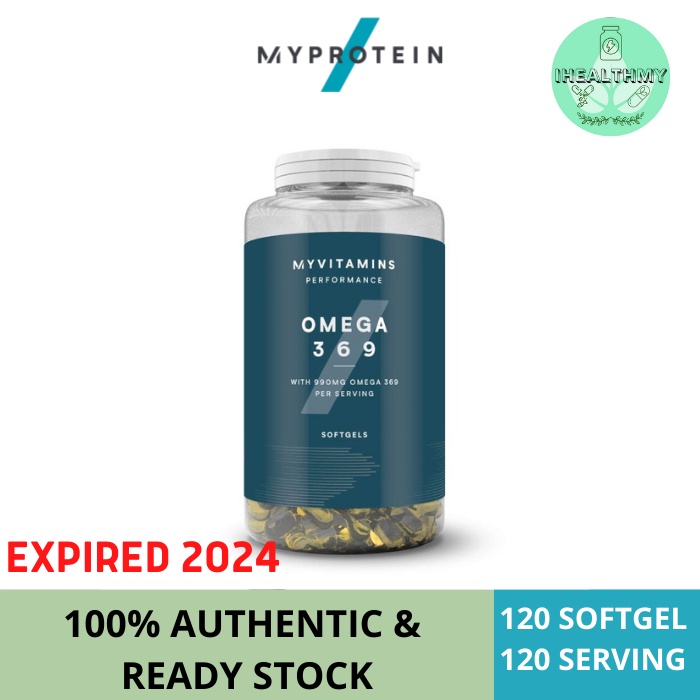 (Ready Stock) Myprotein Myvitamins Omega 3 6 9 Softgels 120 Tabs