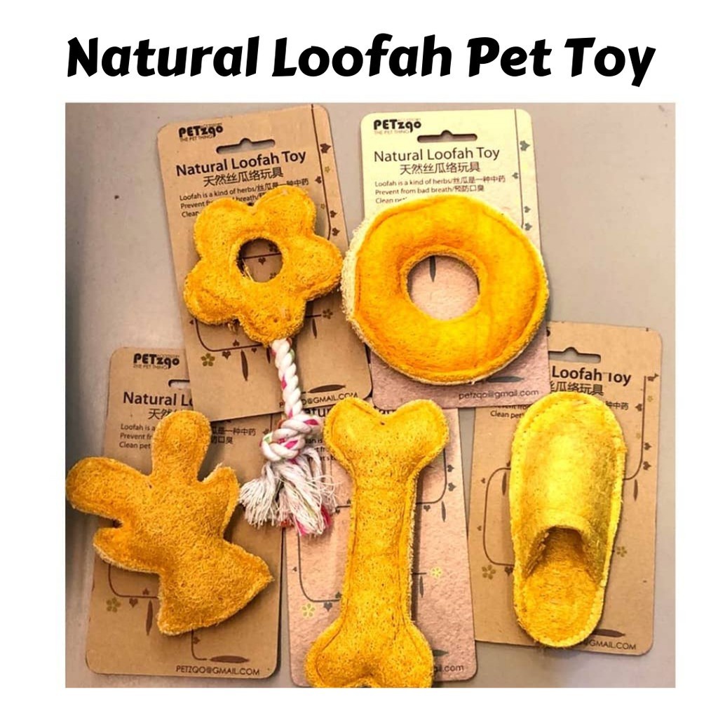 Loofah dog hot sale toy