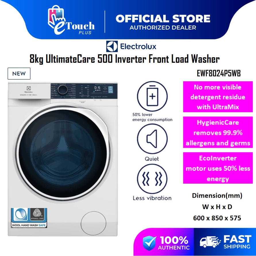 Electrolux Inverter Washing Machine Front Load Ultimatecare (8kg