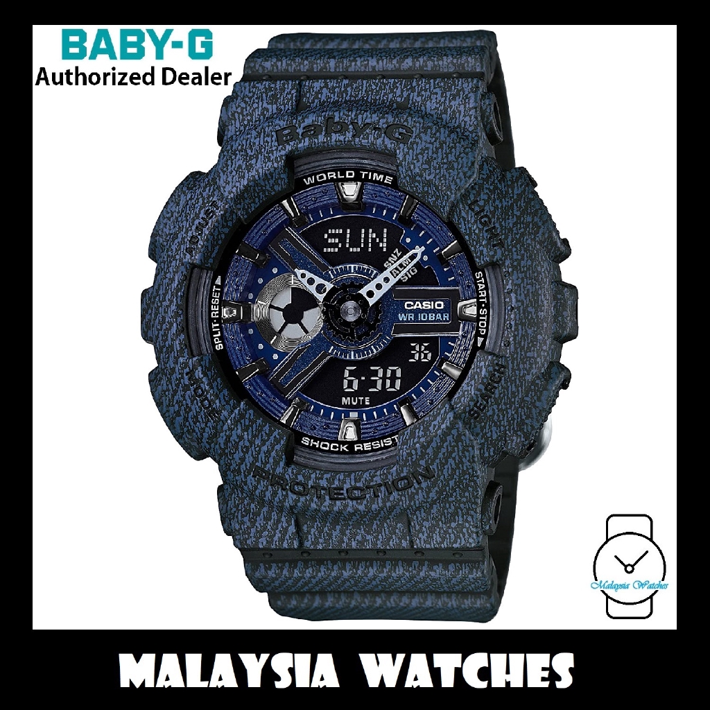 Baby g denim clearance watch