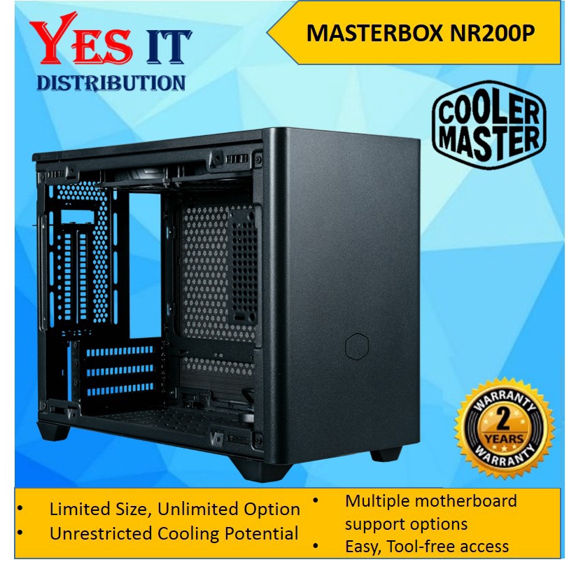 COOLER MASTER MASTERBOX NR200P MINIT-ITX DESKTOP - BLACK ( MCB-NR200P ...