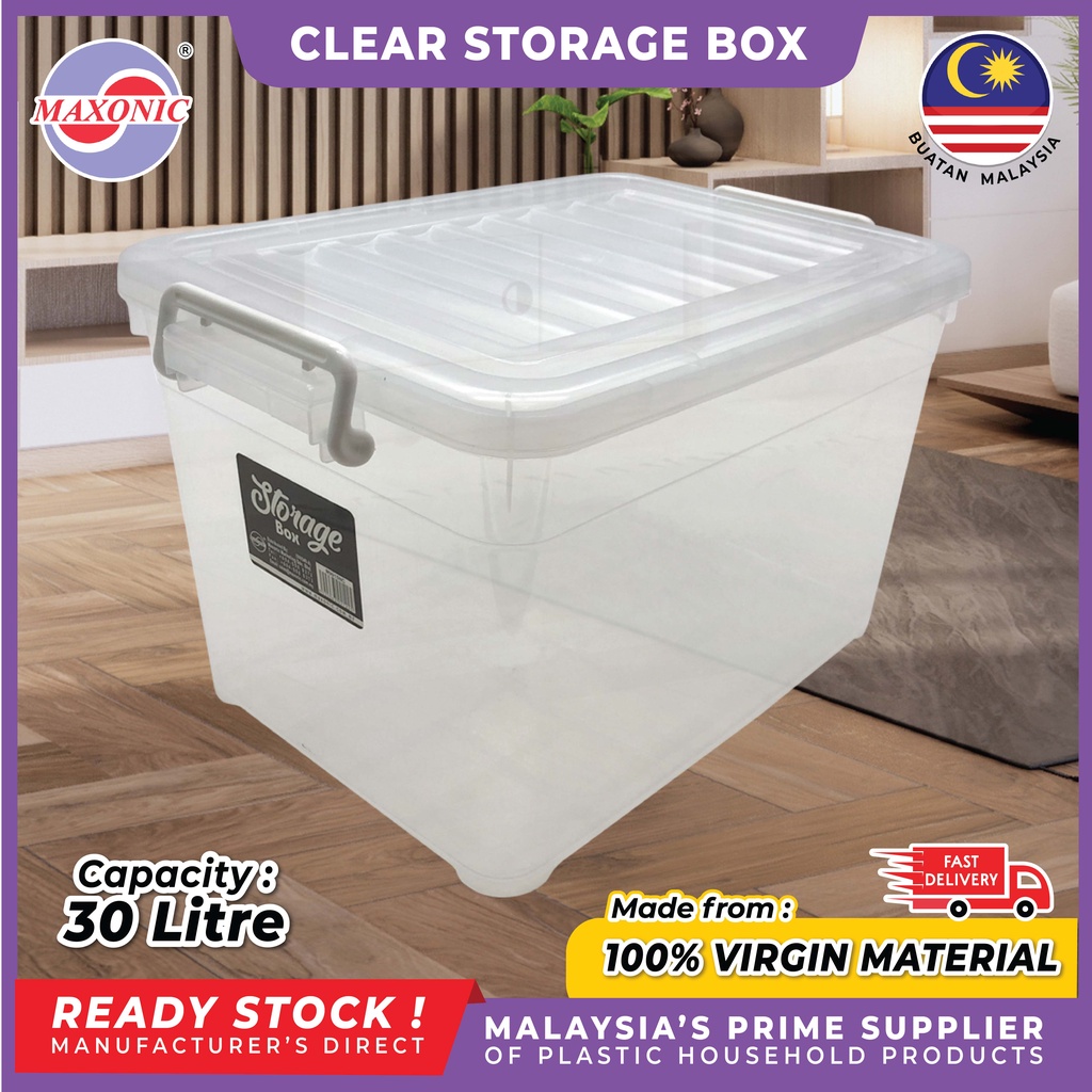 MAXONIC 30L Storage Box Container Organizer Shopee Malaysia