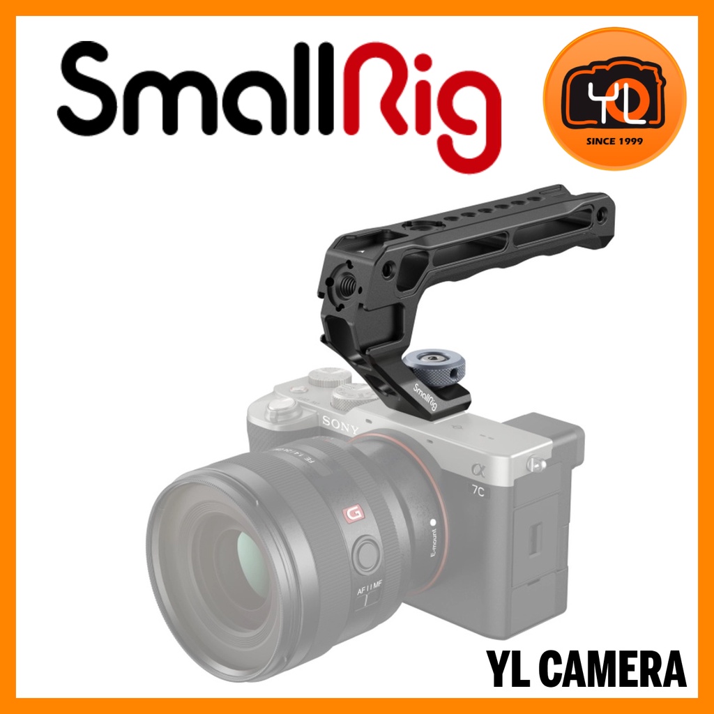 SmallRig 3764 Top Handle With 5 Cold Shoes – Aluminum Alloy For Camera Cage – DSLR/SLR/TLR