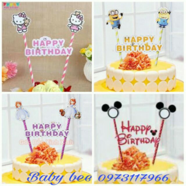 Topper Birthday Cake Plug | Shopee Malaysia