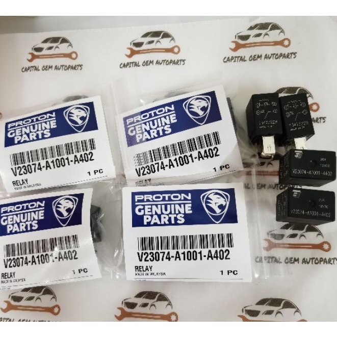 V23074A1001A402 20AMP 4PIN RELAY FOR USE ON PROTON SAGA BLM,FL,FLX