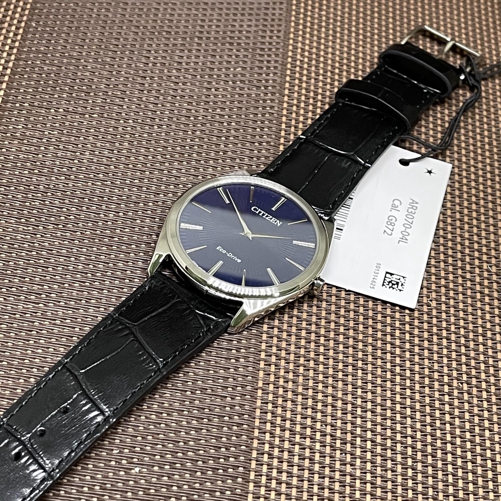 Original Citizen AR3070 04L Eco Drive Stiletto Collection Black Leather Strap Watch Shopee Malaysia