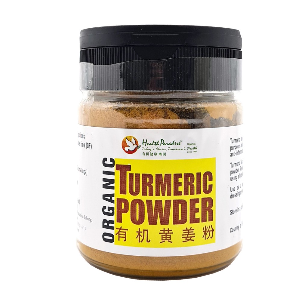 Health Paradise Organic Turmeric Powder Bottle 100gm Superfoods Gluten Free Gf Shopee Malaysia 8615