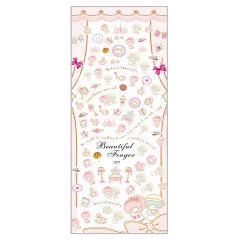 twin star nail sticker 107 (RS2026) | Shopee Malaysia