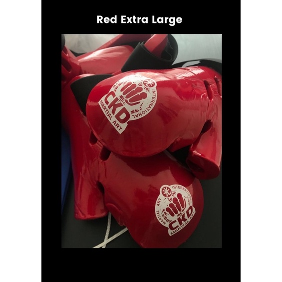 Martial Arts Sparring Gear Hand & Foot Protection Black Red Easy Clean