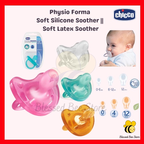 Chicco Fysioforma fopspeen van siliconen, 16-36 maanden, zacht en zacht, ondersteunt fysiologische ademhaling, watergroen en lichtblauw, 14,8 x 13,4 x 5,6 cm, 150 g