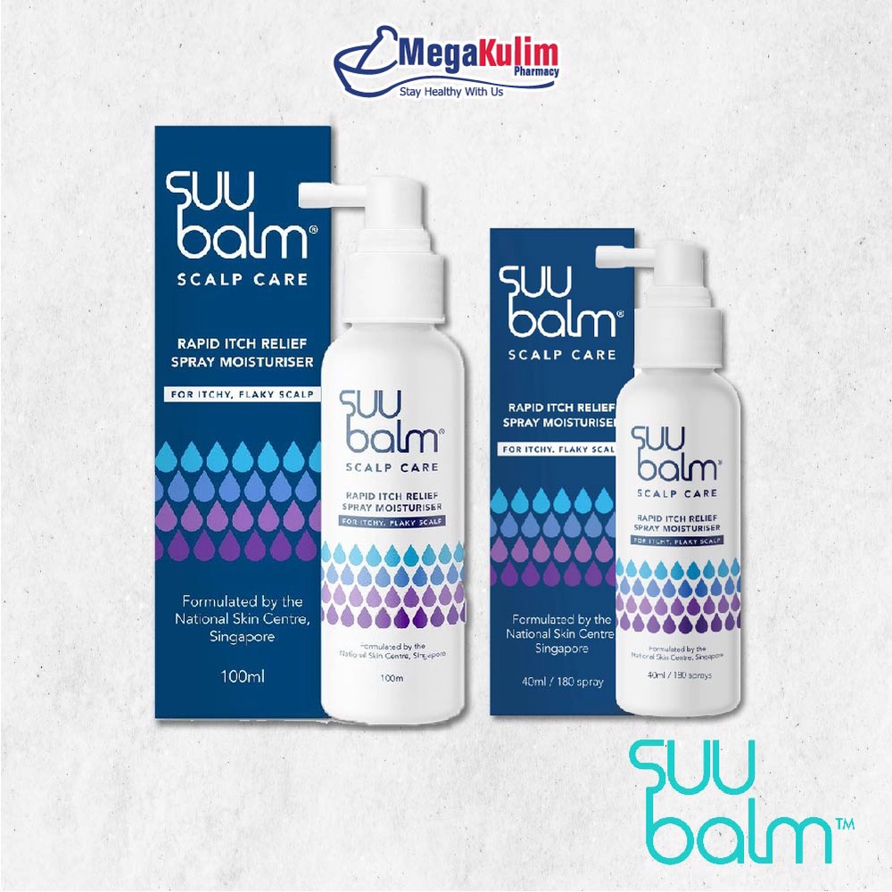 Suu Balm Scalp Care Rapid Itch Relief Moisturizer Spray 40mL /100mL ...