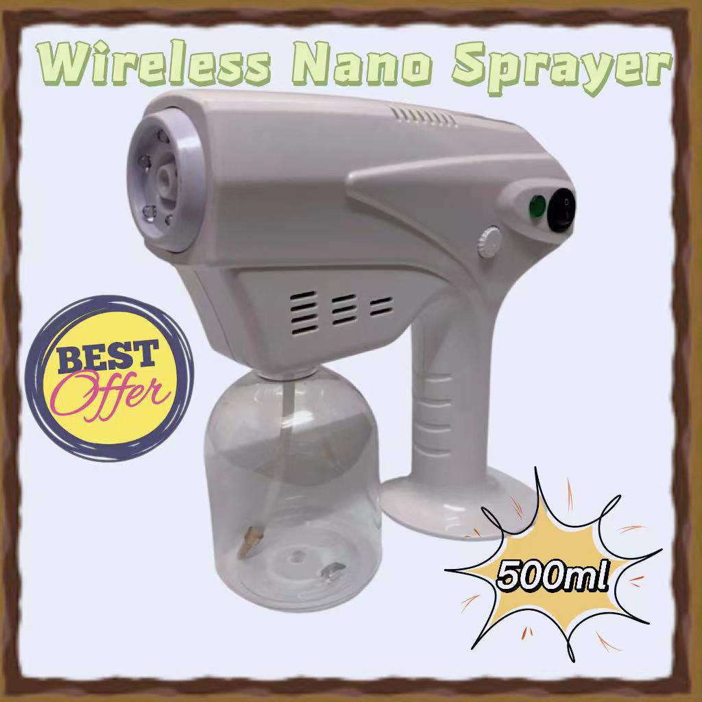 Wireless Blue Light Nano Steam Spray Gun Disinfectant spray Atomizer ...