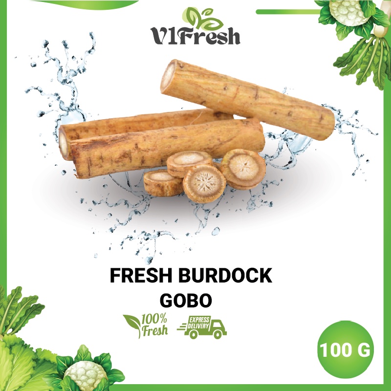 [Klang Valley Area] V1 Fresh Fresh Burdock 100 G Fresh Vegetables Sayur