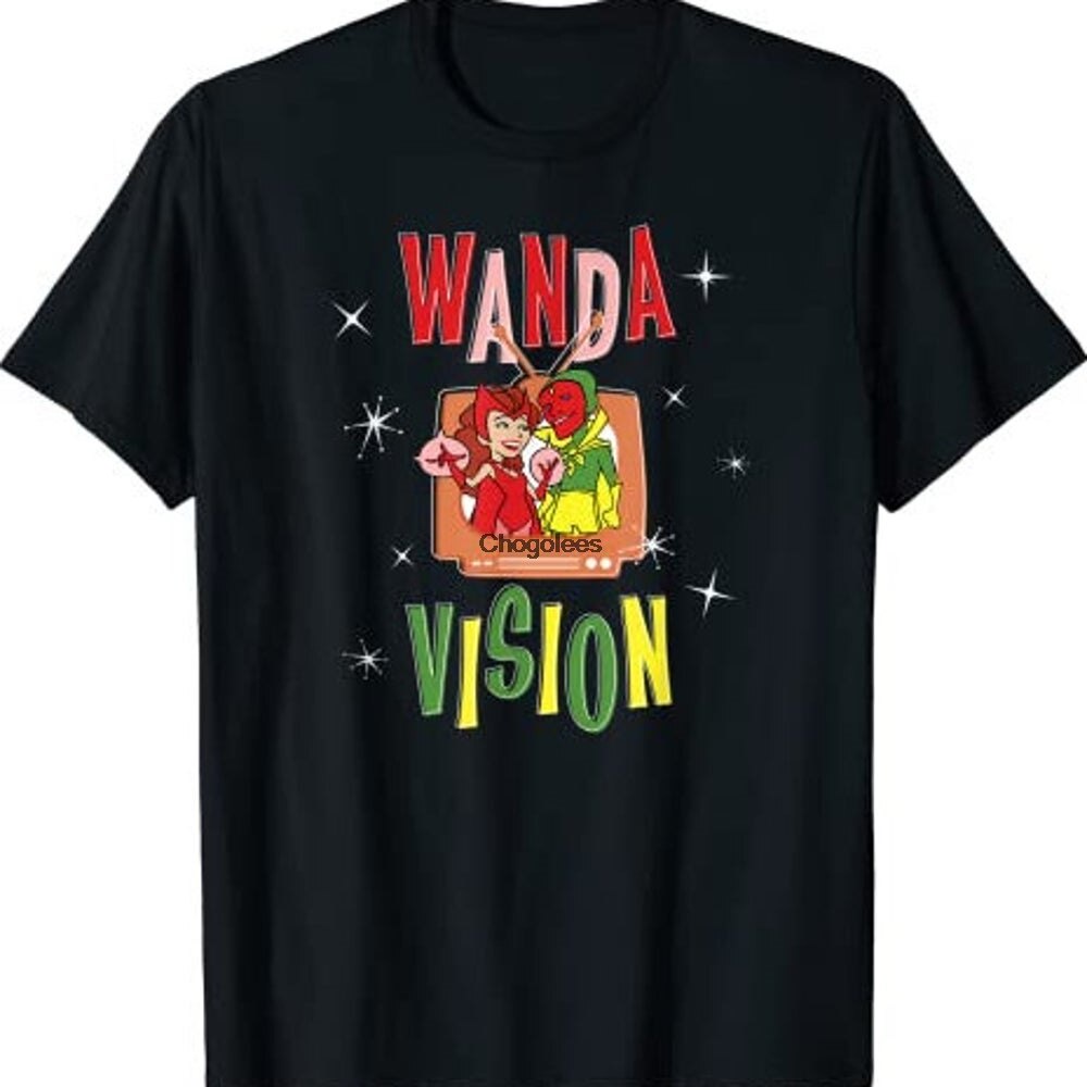 Wandavision Wanda & Vision Retro Tv Artwork Wandavision Wanda Vision ...