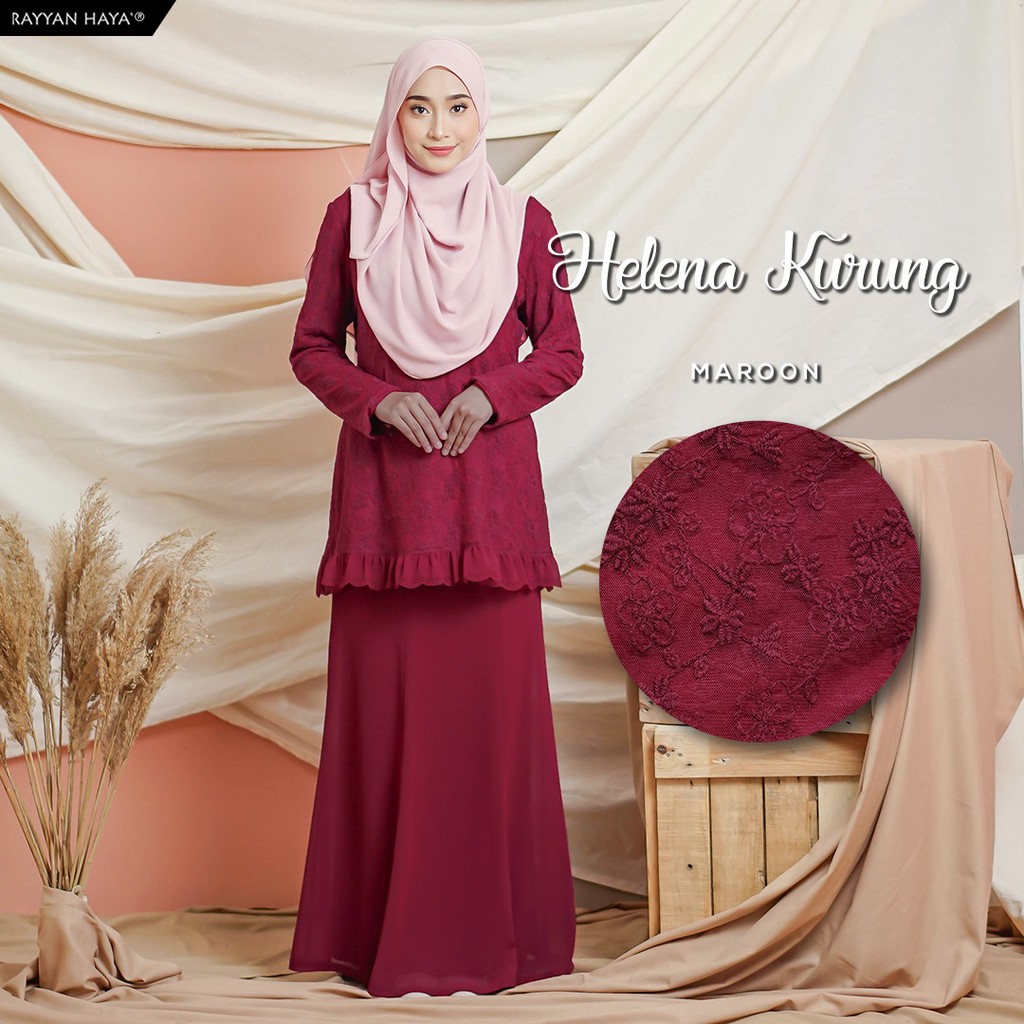 Rayyan Haya' Helena Kurung Raya Collection Labuh Muslimah | Shopee Malaysia