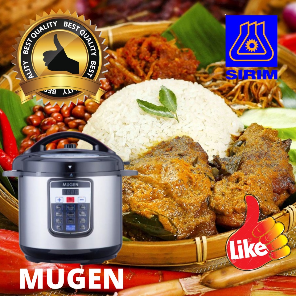 MUGEN 6L Multifunction Pressure Cooker, voucher, Non Stick Pot, Stainless Steel Pot / SINCERO Health