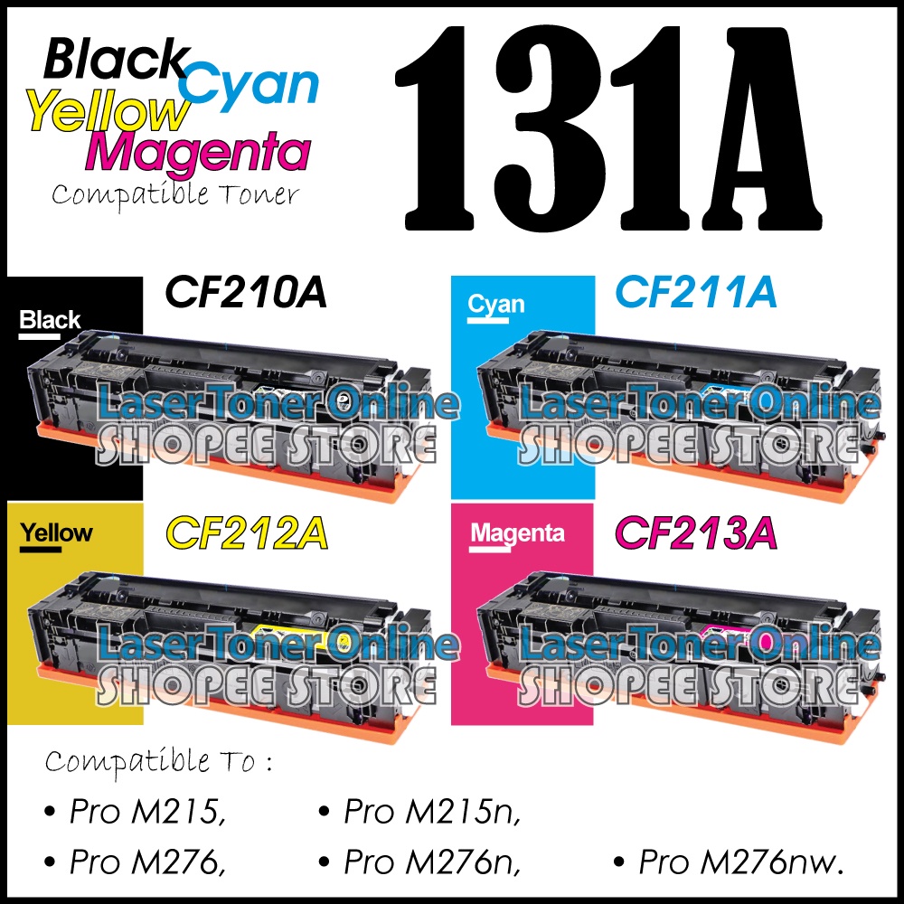H*131 Compatible To H* 131A CF210A CF 210A Black & Color LaserJet Pro ...