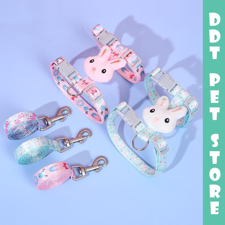 Pet Cat Rabbit Design Collar Harness Vest with Leash Kolar Kucing ...