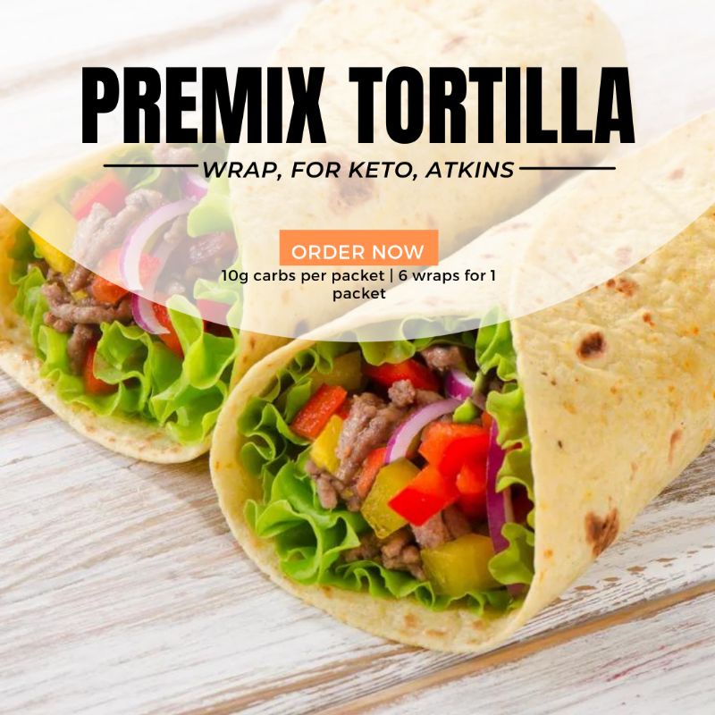 Keto Atkins Diet Tortilla Wrap Premix | Shopee Malaysia