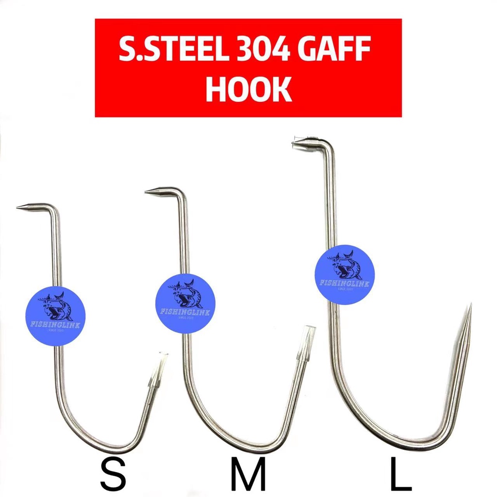 304 STAINLESS STEEL GAFF HOOK SIZE S, M, L