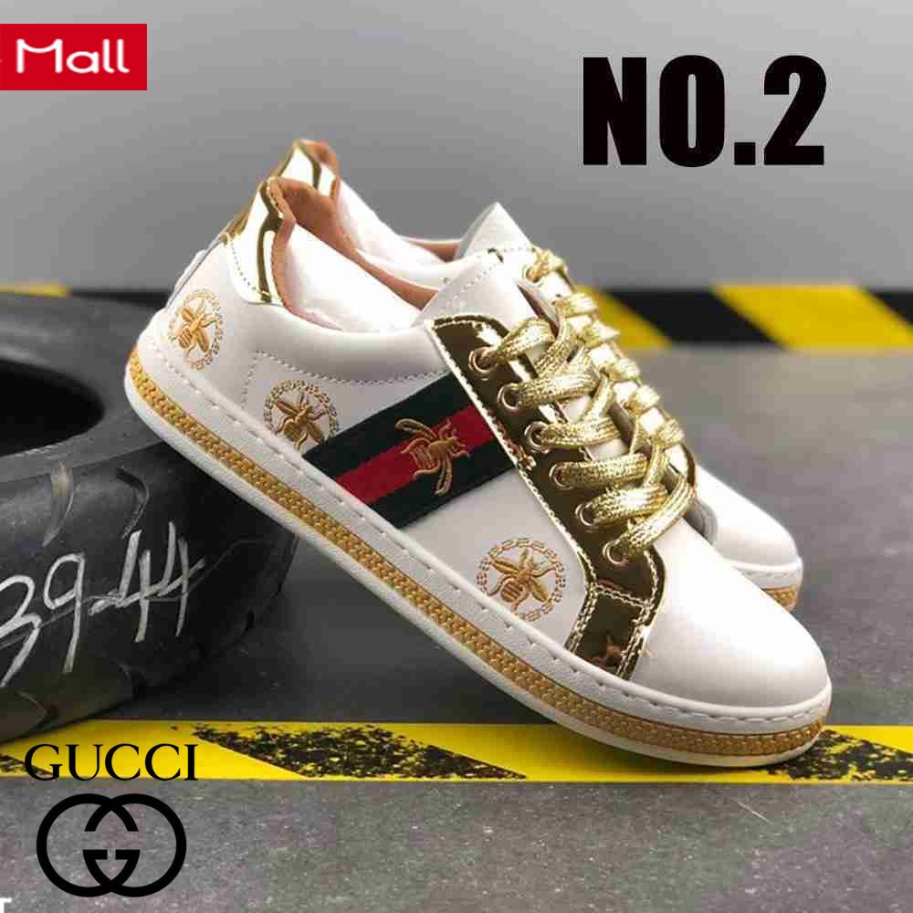 Gold gucci cheap shoes men