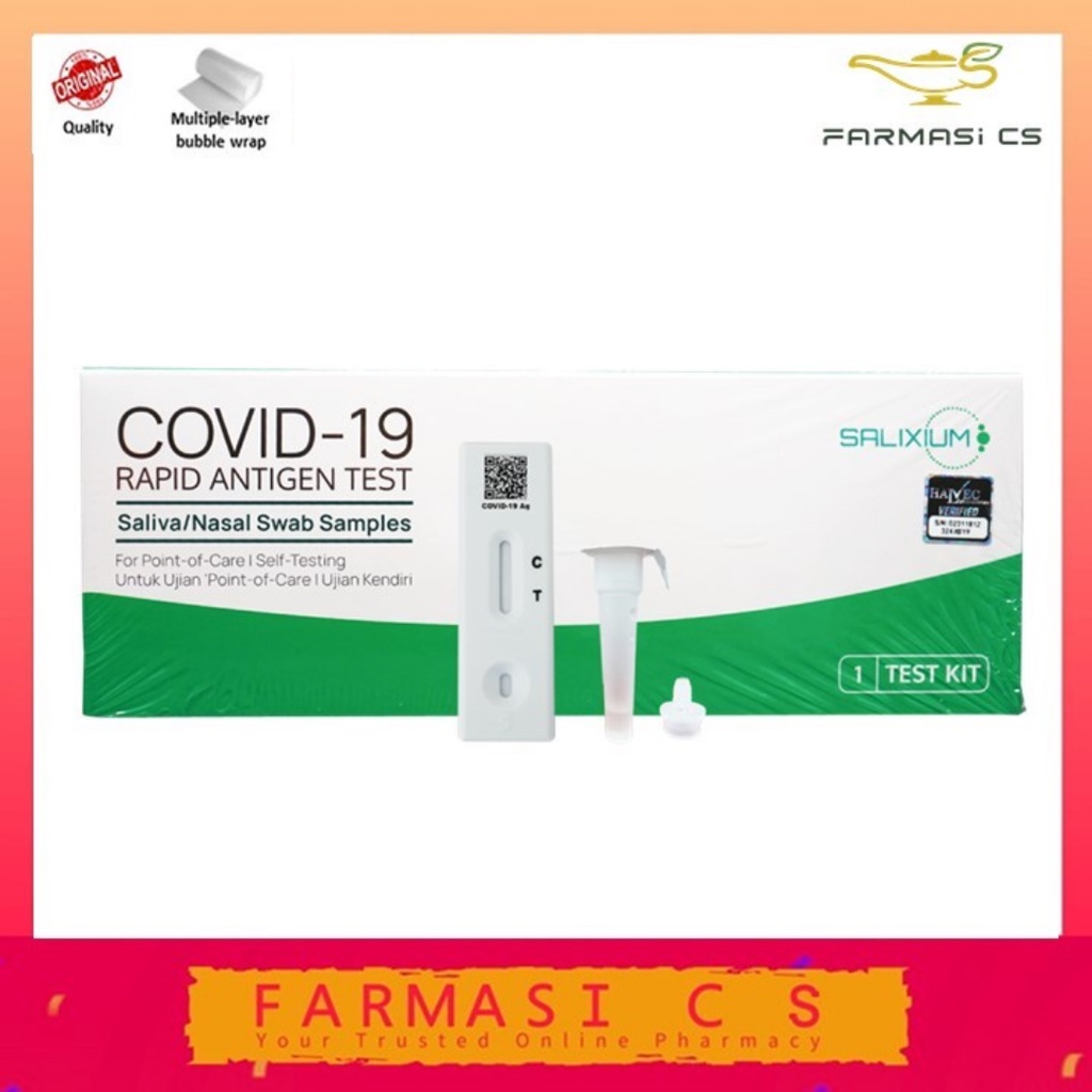 FARMASI CS Salixium Saliva + Nasal Swab Rapid Antigen Covid19 Test Kit