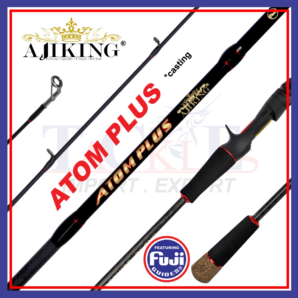 Ajiking Atom Plus Joran Pancing Spinning Casting|5'6-7'0kaki Jigging |6 ...