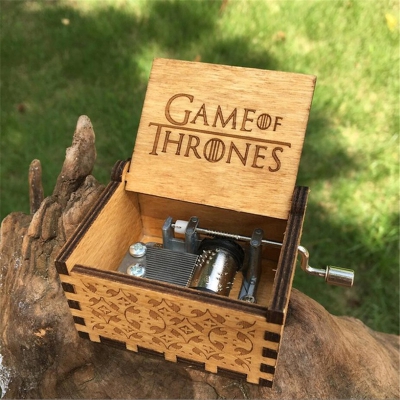 Creative DIY Wooden Hand Carved Music Box of Classical Music Box (MULTI ...