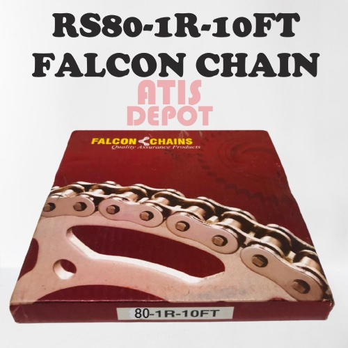 FALCON RS80 -1R - ( 10ft/Box ) Standard Roller Chain Single Strand ...