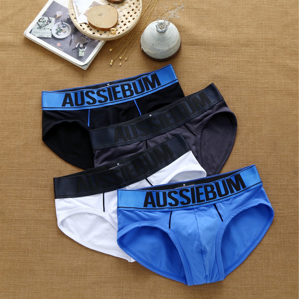 AUSSIEBUM Men's Underwear Personality Sexy Low Waist Breathable