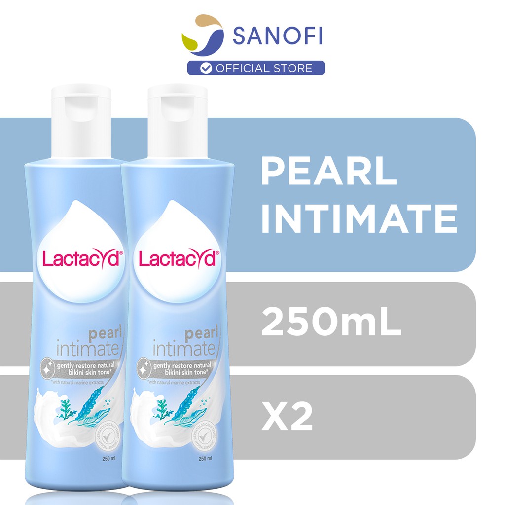 Lactacyd Feminine Wash Pearl Intimate Whiten Dull Skin (2 x 250ml