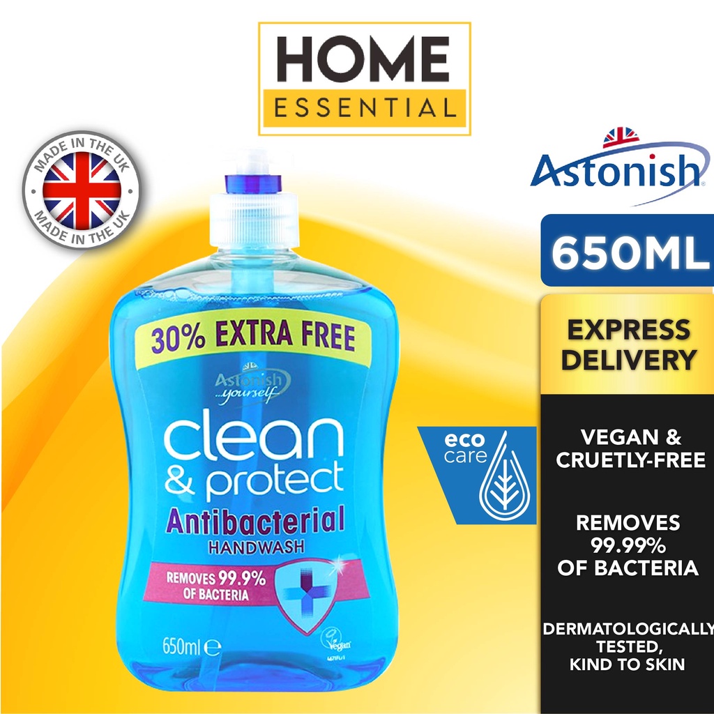 Astonish Clean & Protect Antibacterial Handwash Kill 99.9% Of Bacteria 