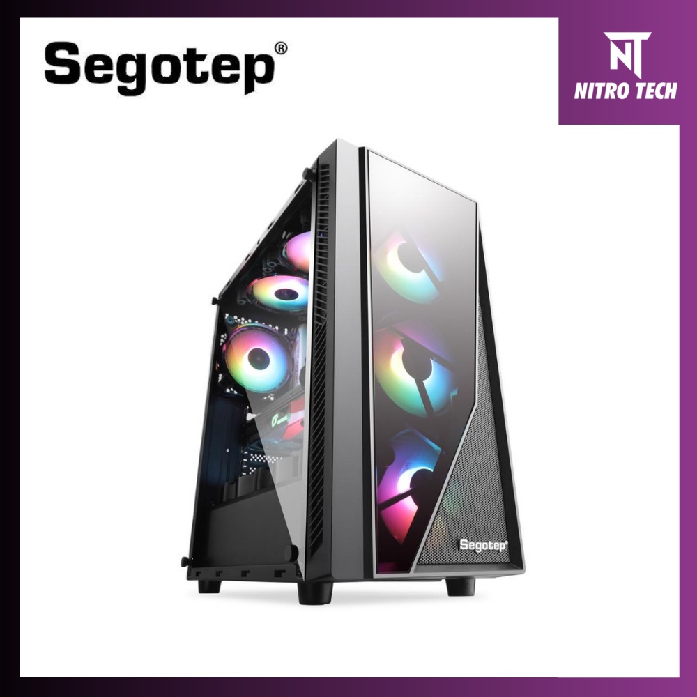 Segotep Prime XL ATX RGB Gaming PC Case (3x RGB Fans Included) | Shopee ...