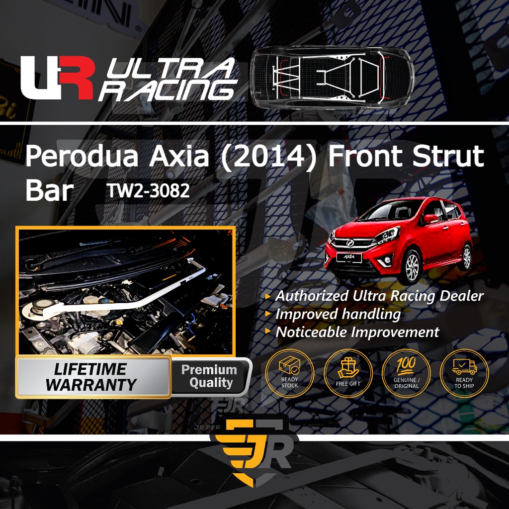 Ultra Racing Safety Bar Perodua Axia 2014 1.0 Front Strut Bar Engine ...