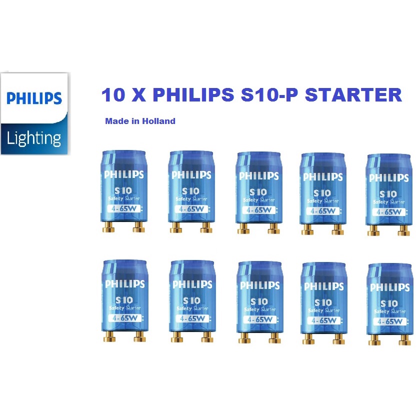 ORIGINAL)Philips Starter S10-P Performance Starter 4-65W Starter Lampu  Kalimantang