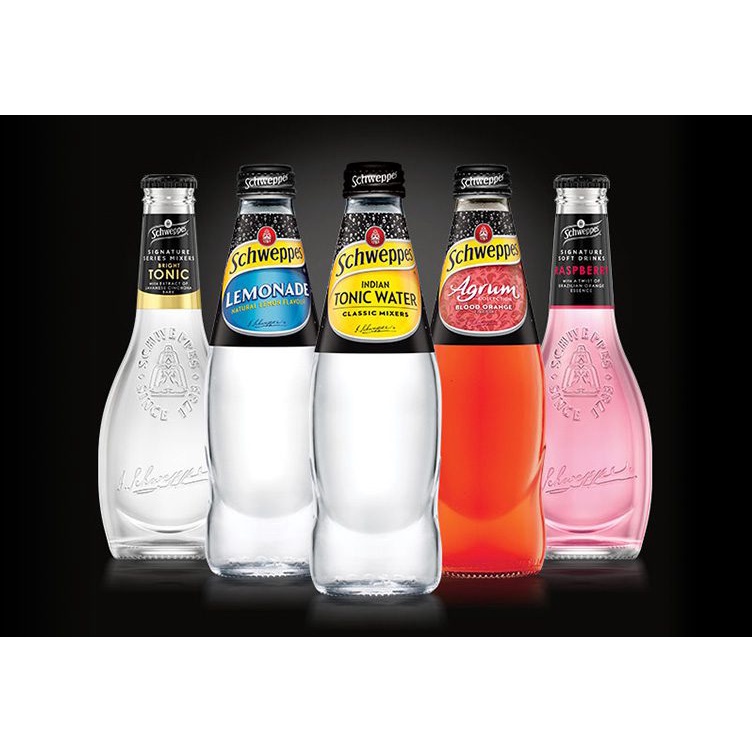 Schweppes Mixers Tonic Water Natural Mineral Water Glass Bottle Ml Shopee Malaysia