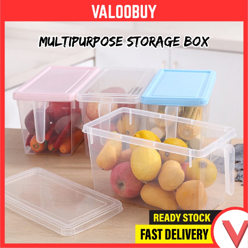 4L/5L Multipurpose Plastic Storage Box Bekas Makanan Container With Lid ...