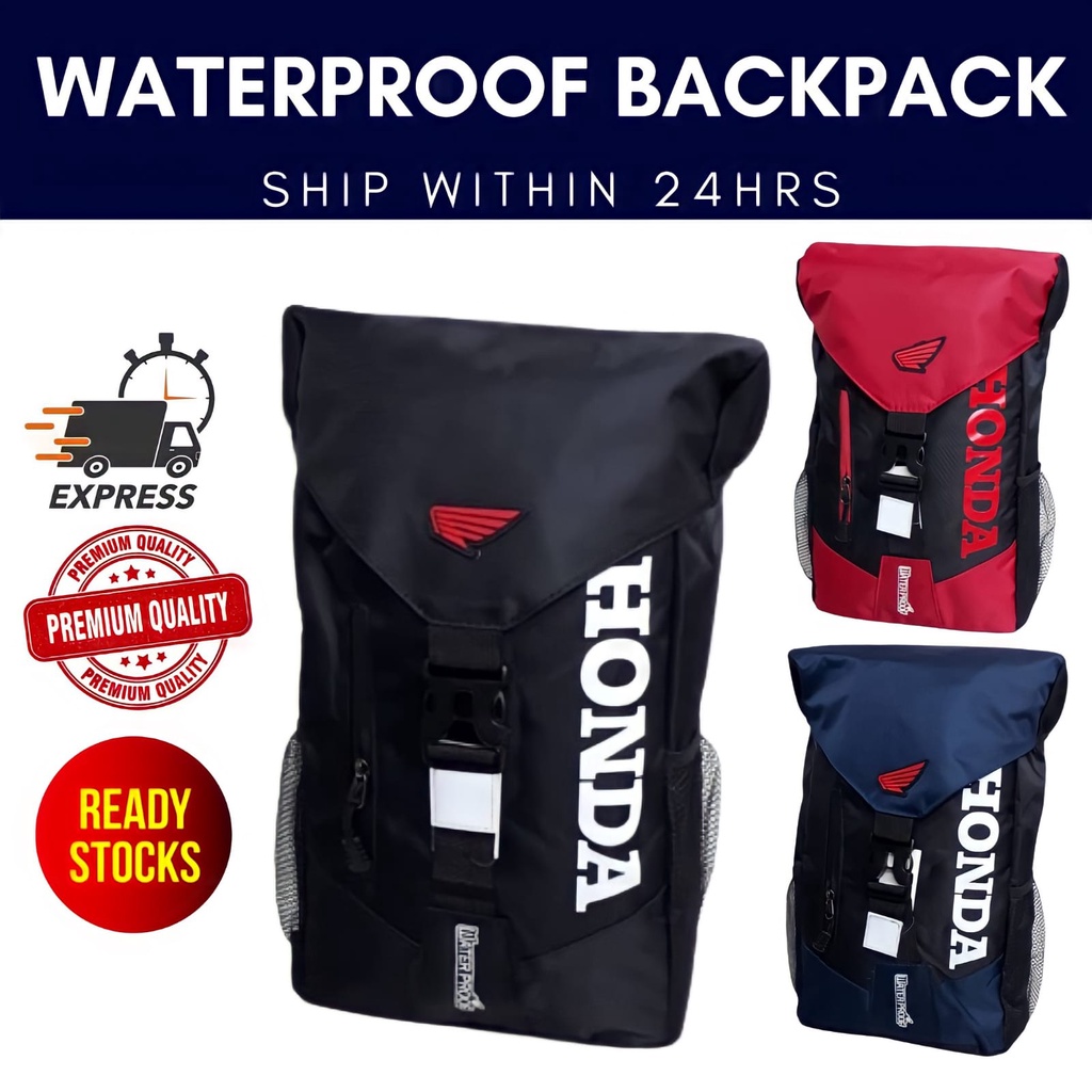 HONDA Backpack Laptop Bag Men Backpack Waterproof Bagpack Beg Kalis Air