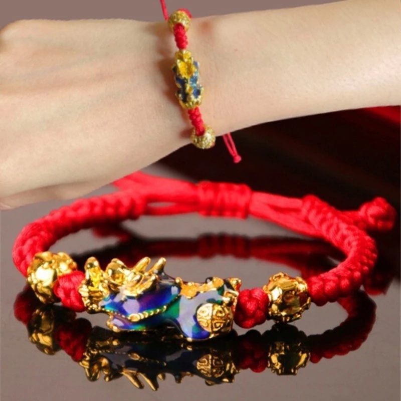 Lucky Rabbit Beaded Chain Bracelet Adjustable Bangle Women 2023 New Year Party Gift I.804808831