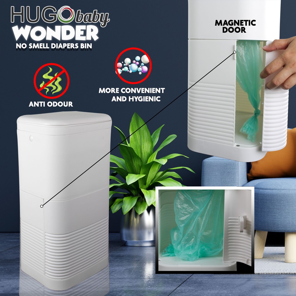 [GARBAGE BAG REFILL] For Diaper Bin No Odour, No Smell from Hugo Baby